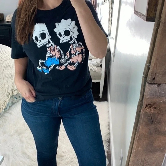 The Simpsons skeleton T-shirt size large - Picture 1 of 6